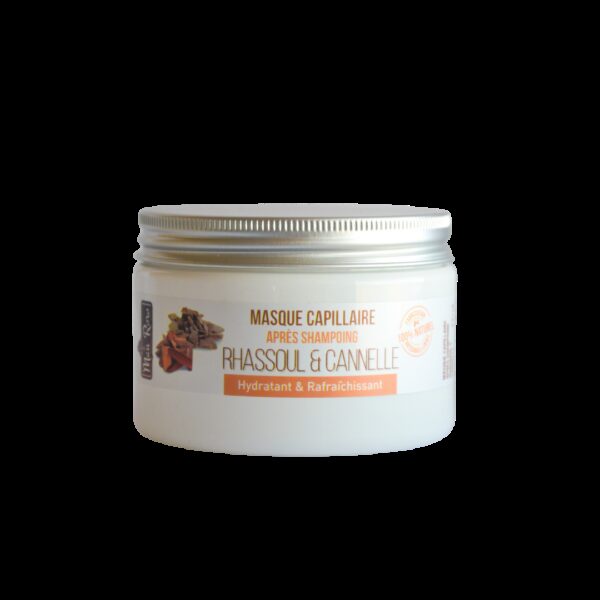 Masque capillaire après-shampoing au Rhassoul - cannelle