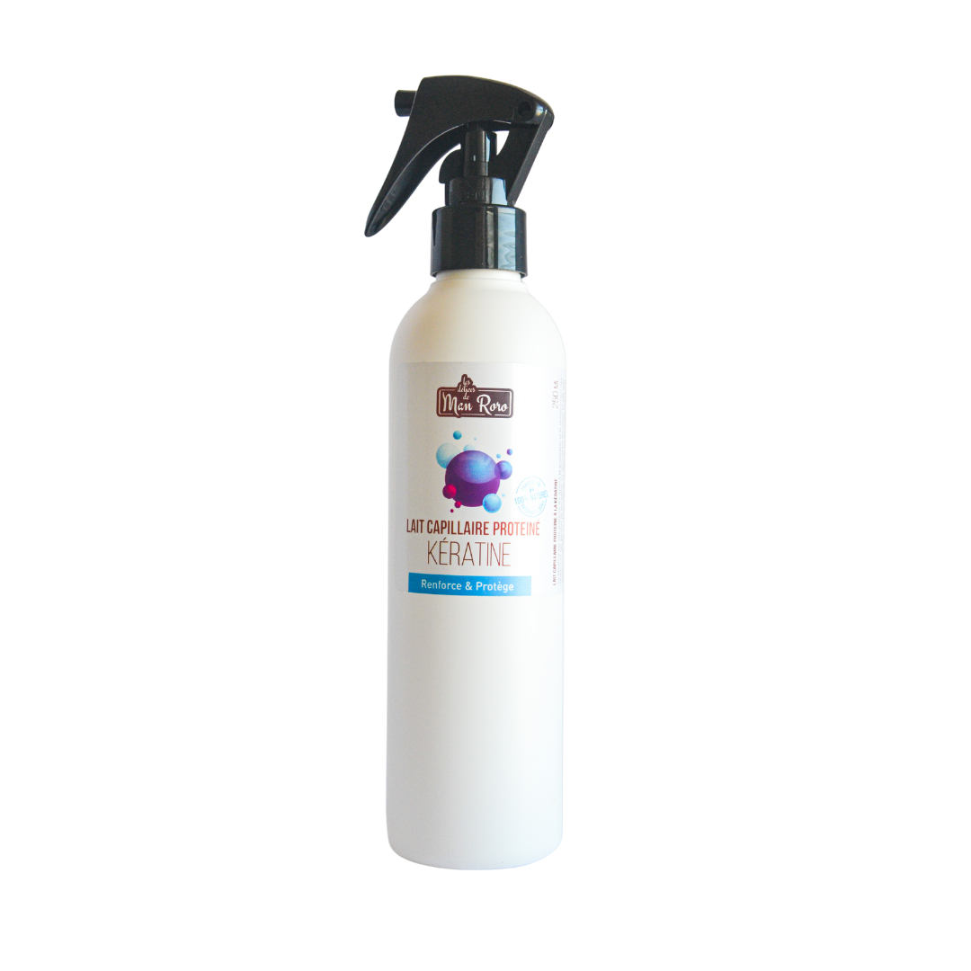 Lait capillaire protéiné à la kératine
