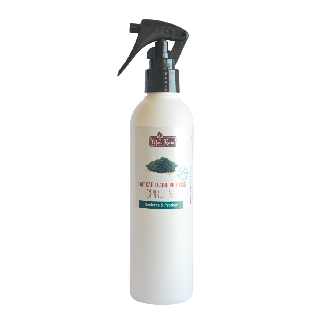 Lait capillaire protéiné à la spiruline