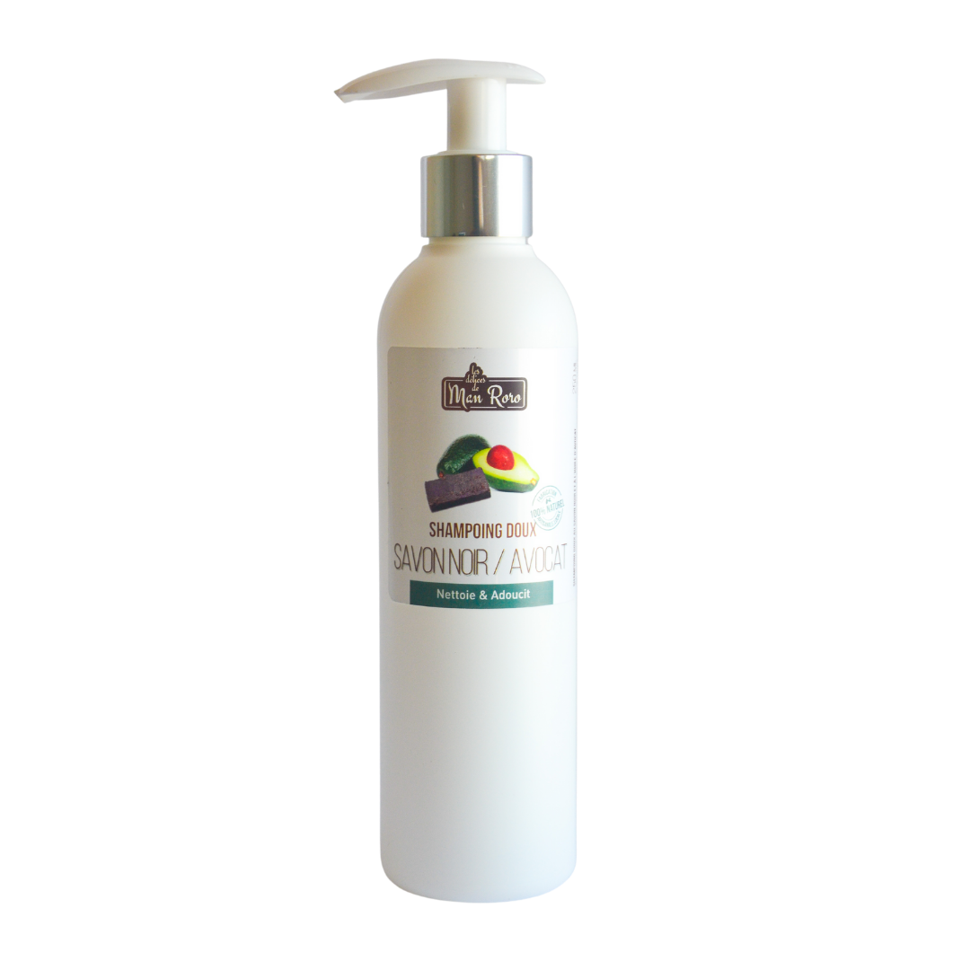 Shampoing savon noir – avocat