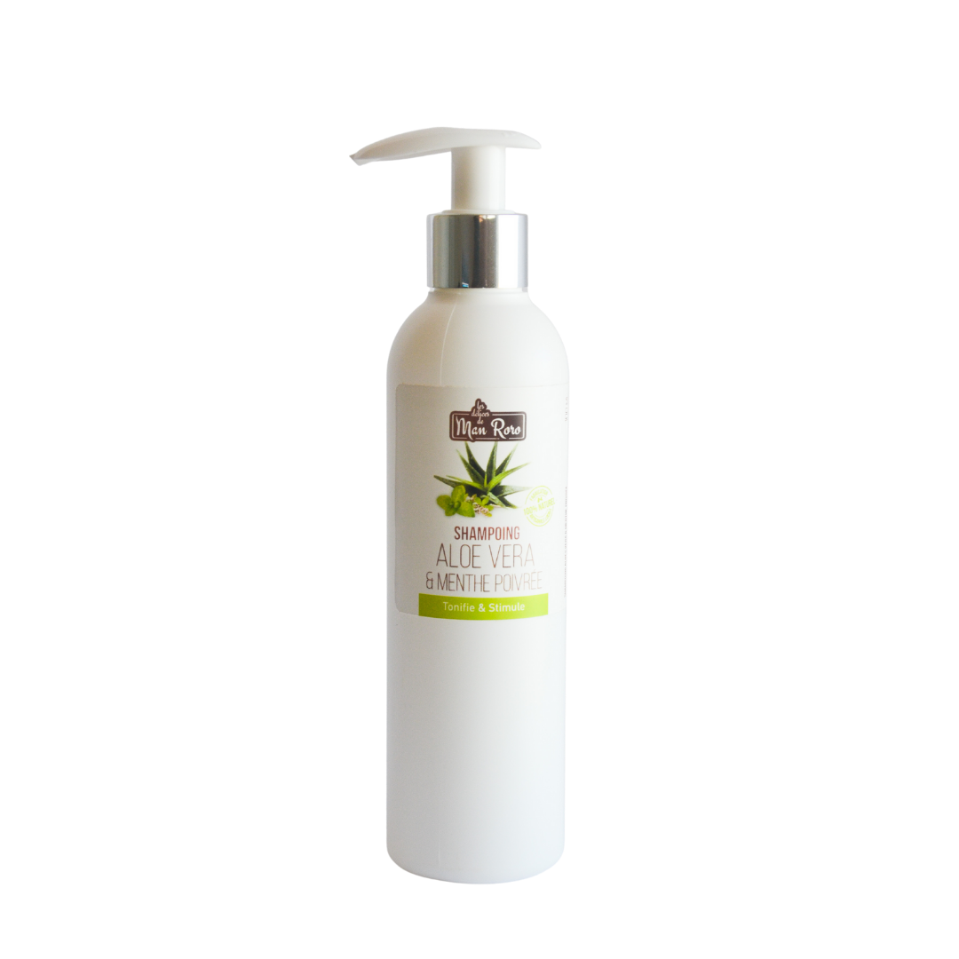 Shampoing aloé vera – menthe poivrée