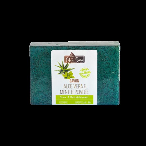 Savon aloé vera - menthe poivrée