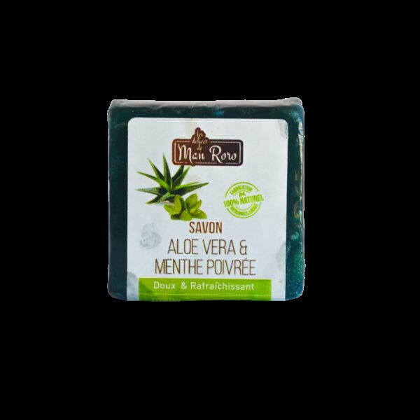 Savon aloé vera - menthe poivrée