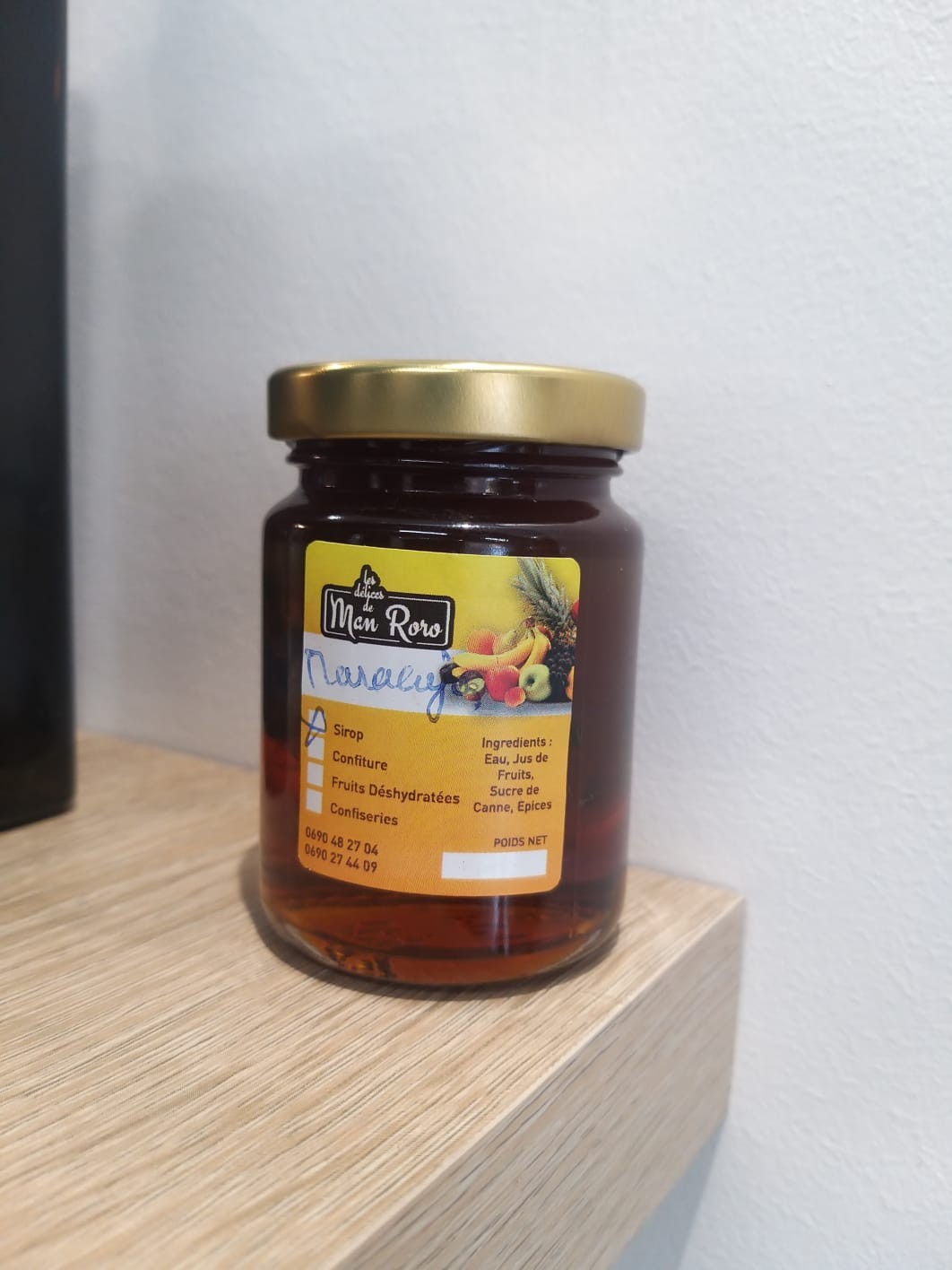 Sirop de MARACUDJA (Fruit de la Passion – Pomme calebasse)